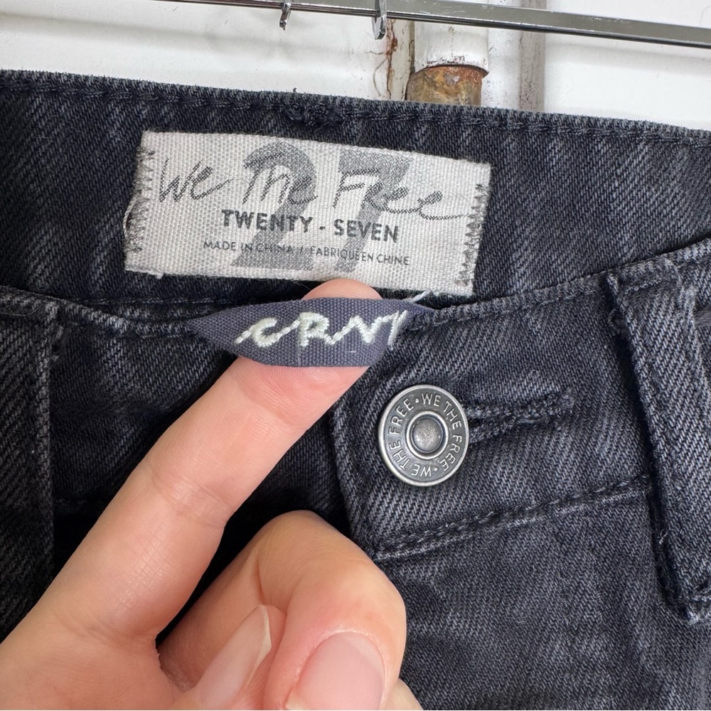 We The Free Curvy Black Straight Leg Georgine Jeans - Picture 6 of 8